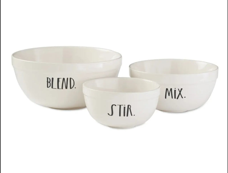 Rae Dunn Mixing Bowls 3 Piece set